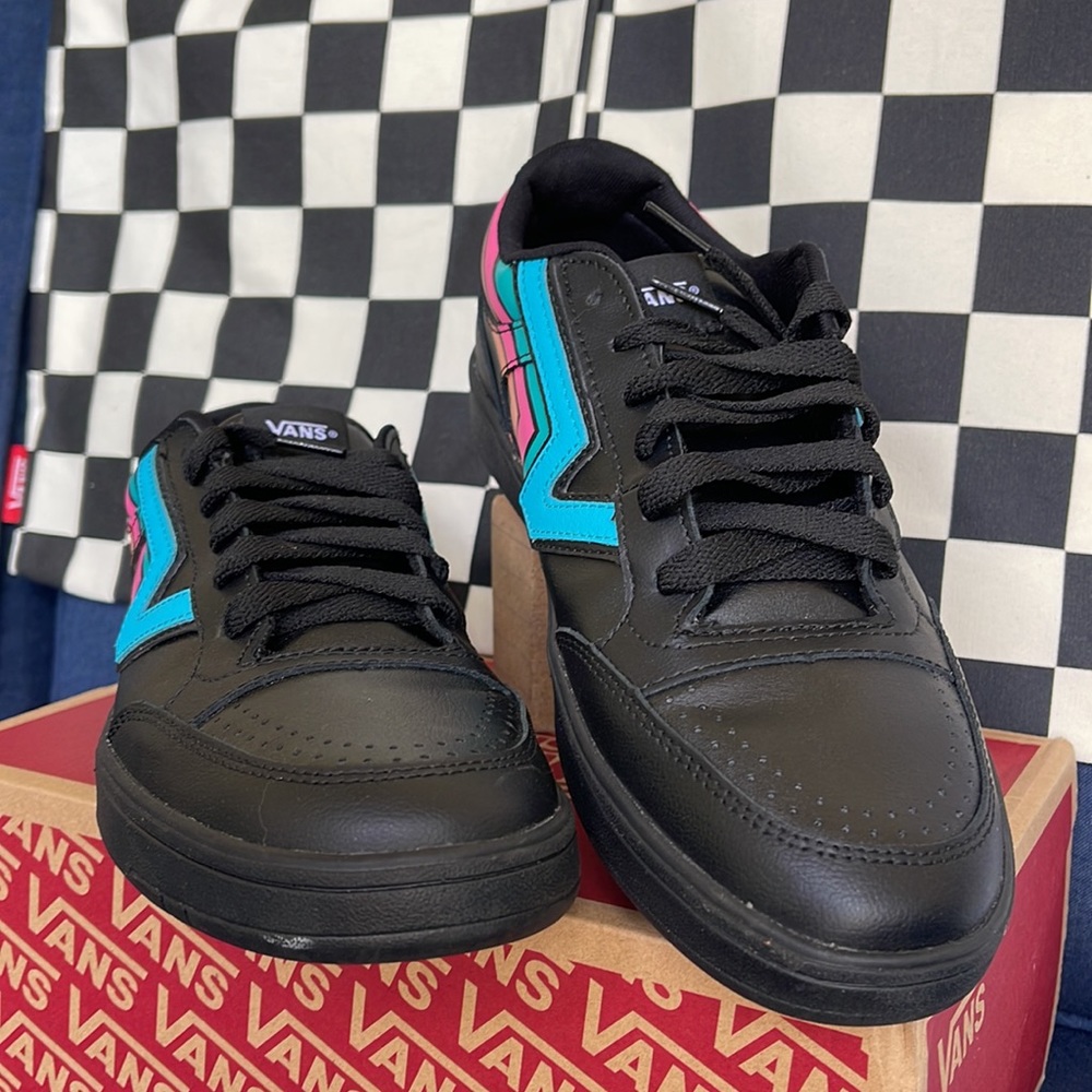 Vans Men’s Lowland CC Fader Black/Multi Sneakers - Picture 8 of 16